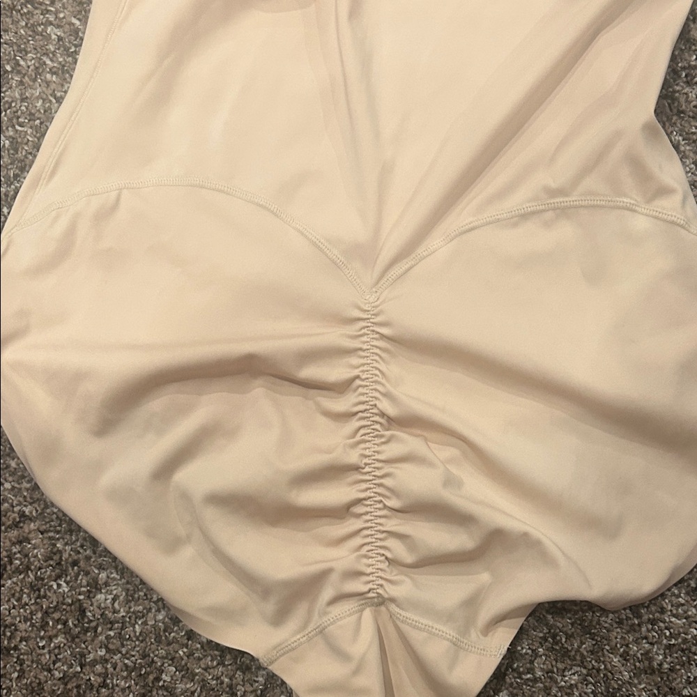 Chic Beige Ruched Shapewear - Picture 3 of 4